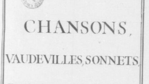 Chansonnier de Maurepas.  Recueil de chansons (1355-1747).